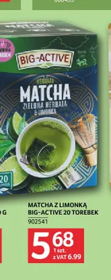 Matcha z limonką Big-Active promocja w Selgros