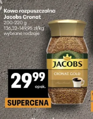 Kawa rozpuszczalna Jacobs Cronat Gold promocja w Delikatesy Centrum