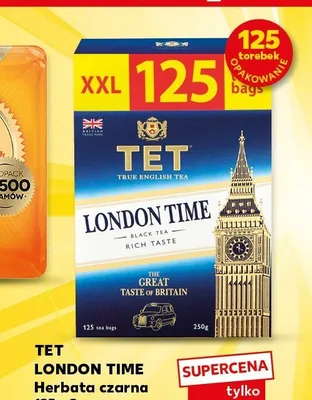 Herbata czarna TET London Time promocja w Kaufland