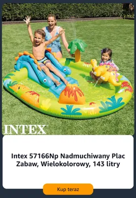 Nadmuchiwany plac zabaw Intex 57166Np wielokolorowy 143 litry promocja w Amazon