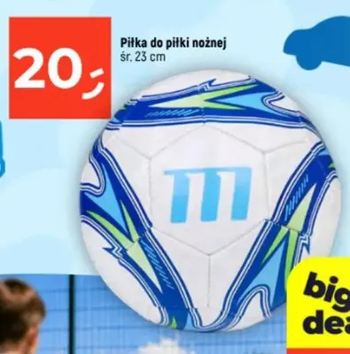 Piłka do piłki nożnej śr. 23cm promocja w Dealz