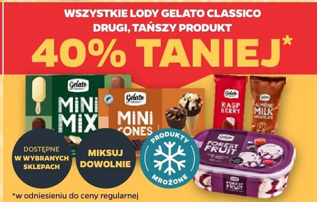 Lody Gelato Classico promocja w Netto