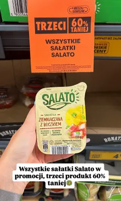 Sałatka ziemniaczana z boczkiem Salato promocja w Biedronka