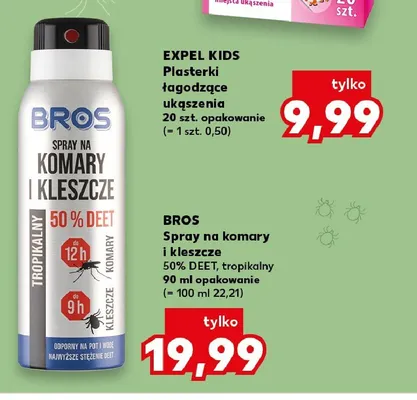 Spray na komary i kleszcze tropikalny 50% DEET Bros promocja w Kaufland