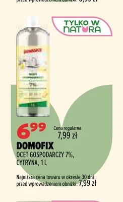Ocet gospodarczy 7% Domofix Cytryna promocja w Drogerie Natura