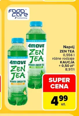 Napój Zen Tea 4Move promocja w Carrefour Market