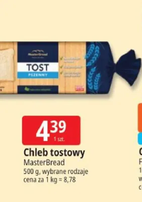 Chleb tostowy MasterBread promocja w Leclerc