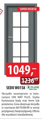Drzwi SEDO W0158 POL-SKONE promocja w Dobre Dla Domu