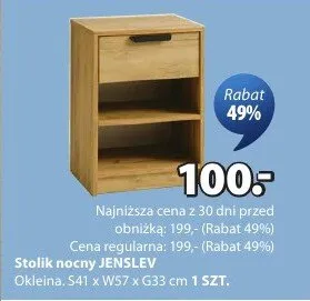 Stolik nocny promocja w Jysk