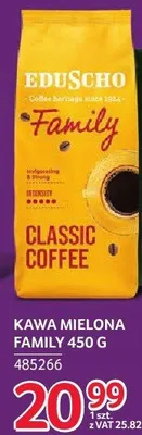 Kawa mielona Eduscho Family promocja w Selgros