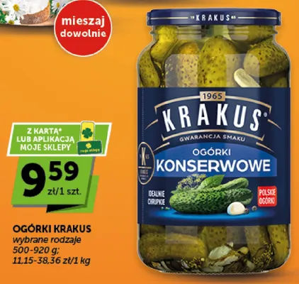 Ogórki Krakus promocja w Euro Sklep