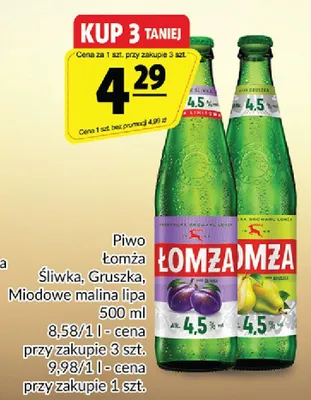 Piwo Łomża promocja w Prim Market