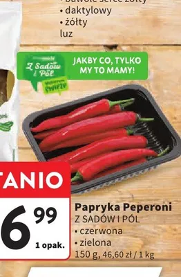 Papryka Peperoni zielona Z Sadów i Pól promocja w Intermarche