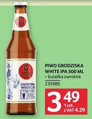 Piwo GRODZISKIE WHITE IPA 500 ml promocja w Selgros