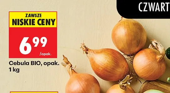 Cebula BIO opak. 1 kg promocja w Biedronka