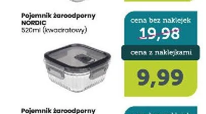 Pojemnik żaroodporny Ravi Decor Nordic 520 ml kwadratowy promocja w TOPAZ