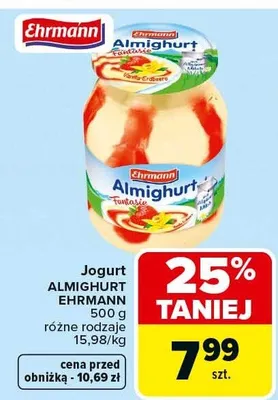 Jogurt almighurt różne rodzaje promocja w Carrefour Market
