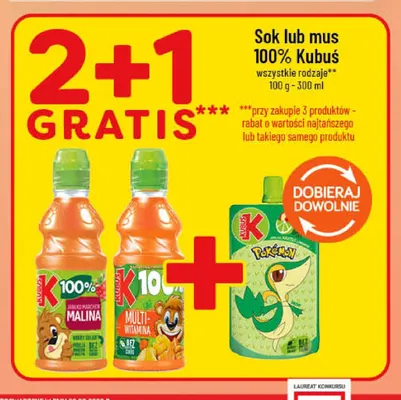 Mus 100% Kubuś promocja w POLOmarket