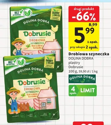 Drobiowa szyneczka w plastrach Dobrusie Dolina Dobra promocja w Intermarche