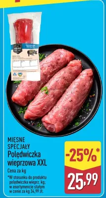 Polędwiczka wieprzowa XXL Mięsne specjały promocja w Aldi
