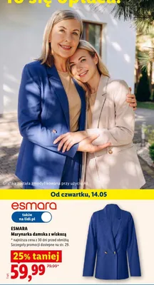 Marynarka damska z wiskozą Esmara promocja w Lidl