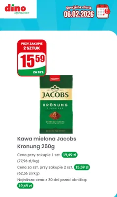Kawa mielona Kronung promocja w Dino