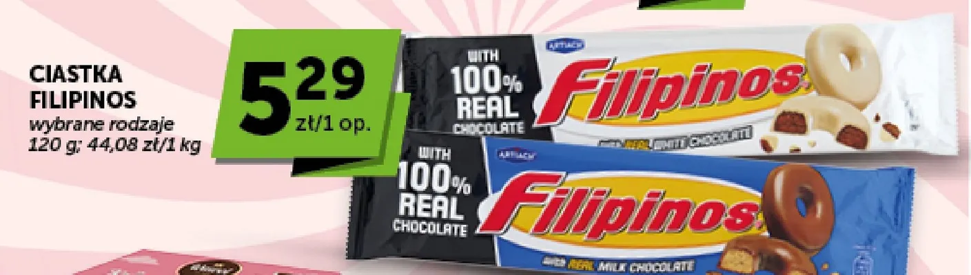 Ciastka Filipinos Milk Chocolate Artiach promocja w ABC