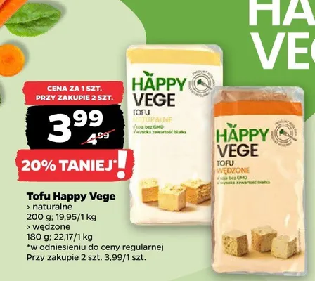 Tofu naturalne wędzone promocja w Netto