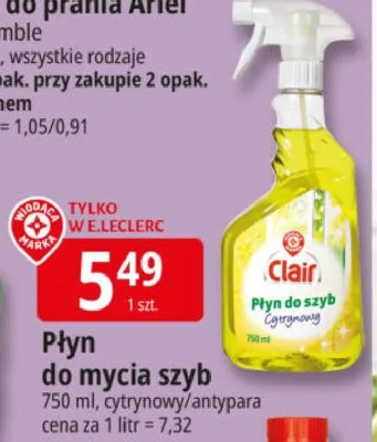 Płyn do mycia szyb promocja w Leclerc