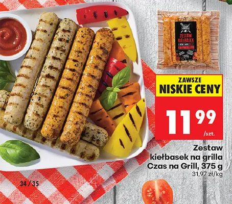 Zestaw kiełbasek na grilla Czas na Grill promocja w Biedronka