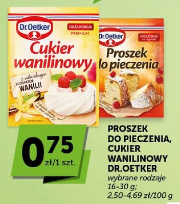 Cukier wanilinowy Dr.Oetker promocja w Groszek