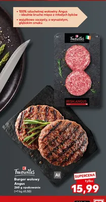 Burger wołowy Angus K-Favourites promocja w Kaufland