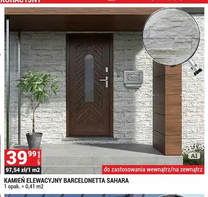 Kamień elewacyjny Barcelonetta Sahara promocja w Merkury Market