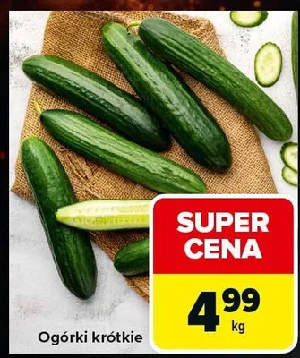 Ogórki krótkie promocja w Carrefour Express