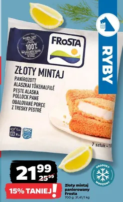 Złoty mintaj panierowany Frosta promocja w Netto