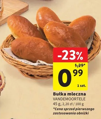 Bułka mleczna promocja w Intermarche