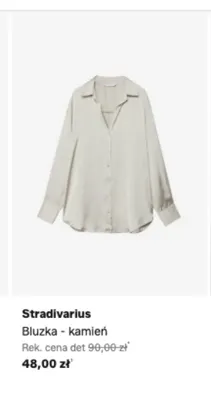 Bluzka Stradivarius kamień promocja w Lounge by Zalando
