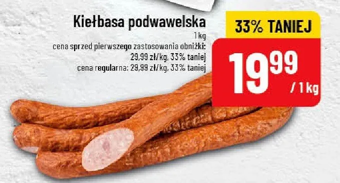 Kiełbasa podwawelska promocja w POLOmarket