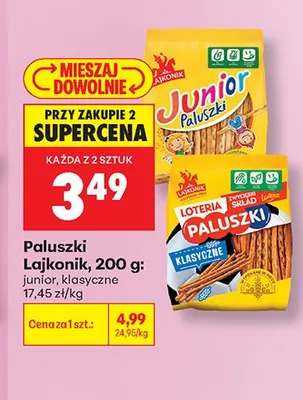 Paluszki klasyczne Lajkonik promocja w Biedronka