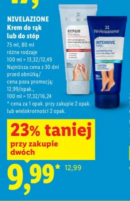 Krem do stóp Nivelazione Intensive Help promocja w Lidl