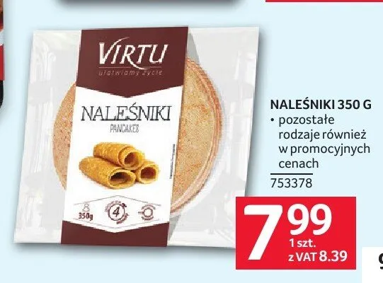 Naleśniki Virtu promocja w Selgros