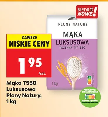Mąka luksusowa pszenna typ 550 promocja w Biedronka