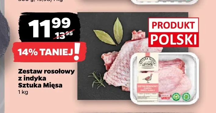Zestaw rosołowy z indyka Sztuka Mięsa promocja w Netto