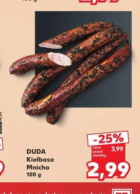 Kiełbasa Mnicha Duda promocja w Kaufland
