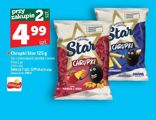 Chrupki Star o smaku pomidor z serem promocja w TOPAZ