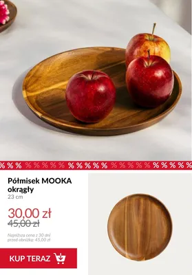 Półmisek okrągły MOOKA 23 cm promocja w Homla