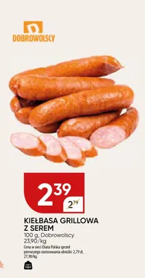 Kiełbasa grillowa z serem Dobrowolscy promocja w Chata Polska