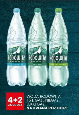 Woda mineralna Rodowita niegazowana promocja w Wafelek