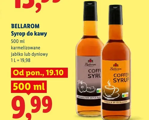 Syrop do kawy karmelizowane jabłko Bellarom promocja w Lidl