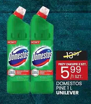 Płyn do czyszczenia WC Domestos Pine promocja w Wafelek